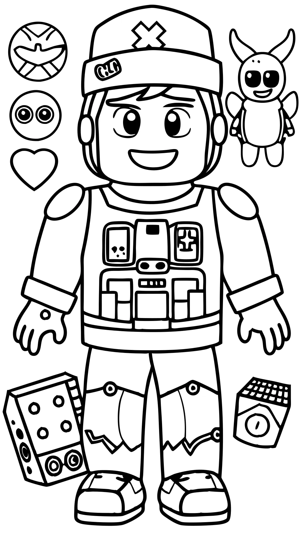 free roblox coloring pages